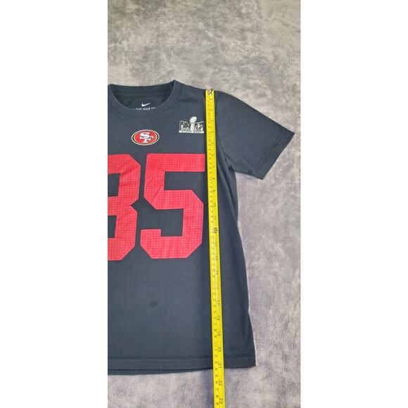 Nike San Francisco 49ers Kittle 85 Kids Sz M 10/12 Black NFL Short Sleeve C31 - Picture 2 of 7